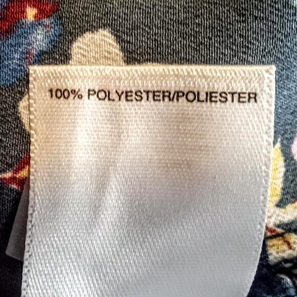 Rachel Roy Blue Floral Flutter Sleeve Blouse - 2X - Picture 6 of 7